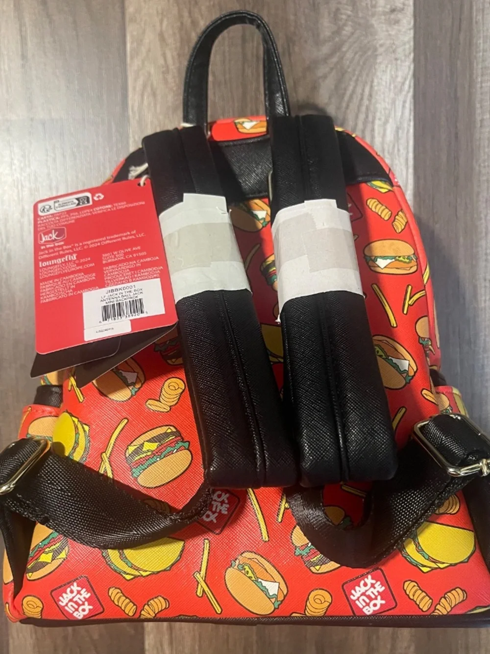 Jack in the Box mini backpack and Curly fry Wallet Loungefly